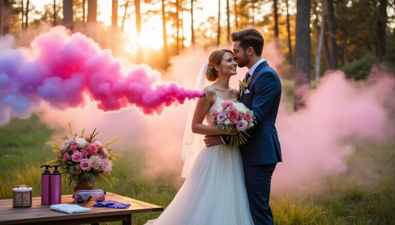 découvrez comment bien choisir et utiliser des fumigènes pour mariage afin de sublimer vos photos et créer une ambiance magique lors de votre grand jour.