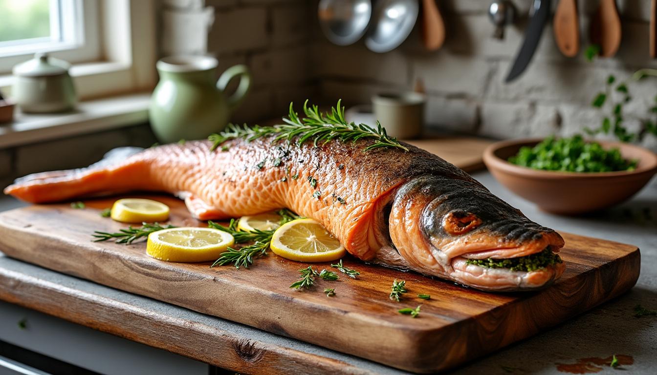 découvrez comment cuire un saumon entier au four parfaitement grâce à nos conseils sur le temps de cuisson, la température idéale et les meilleurs assaisonnements pour sublimer votre plat.